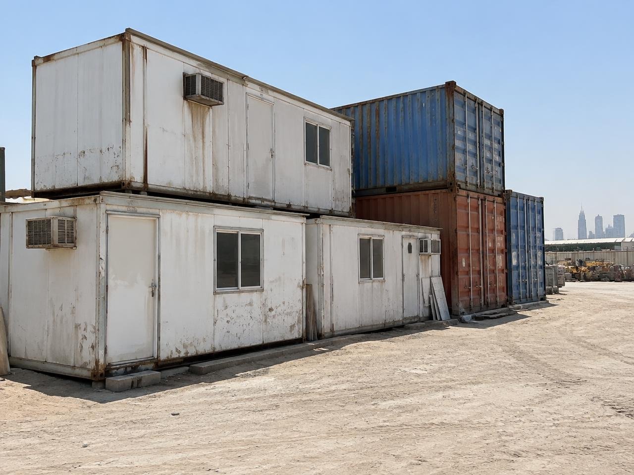 Used portacabins and containers
